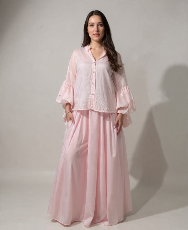 Set Summer - Zomerset Rok & Blouse met Flair-mouwen