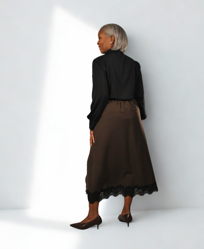 Donna Colori rok – elegante damesrok met kant en comfortabele pasvorm