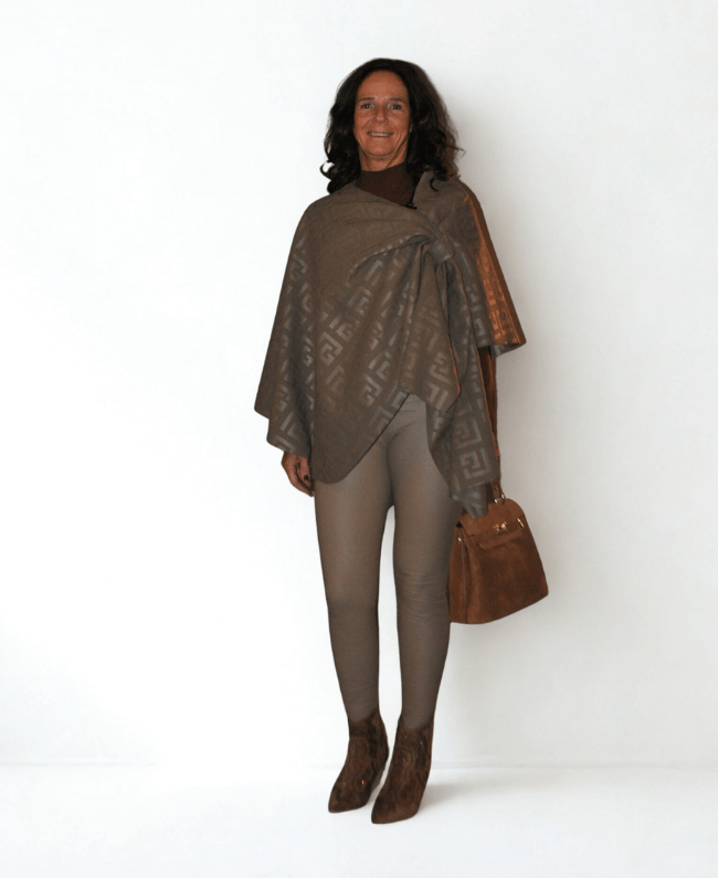 Omslag Gi - Poncho met Print Dames