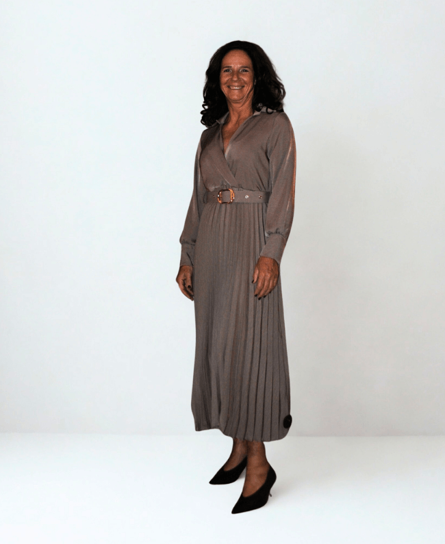 
                      
                        Elegante Plissé Jurk Dames - Italiaans Design
                      
                    