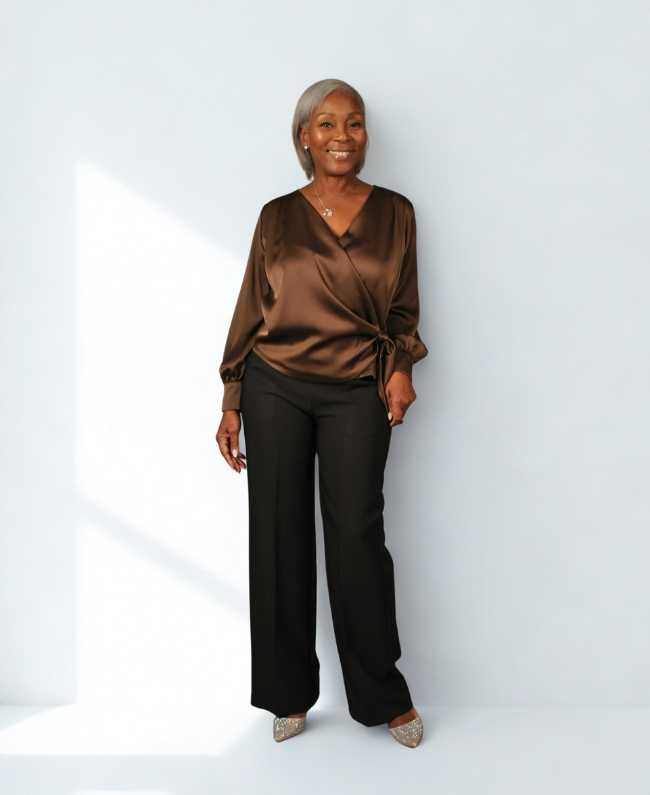 
                      
                        Blouse Overslag - Elegante Damesblouse met Overslagmodel
                      
                    