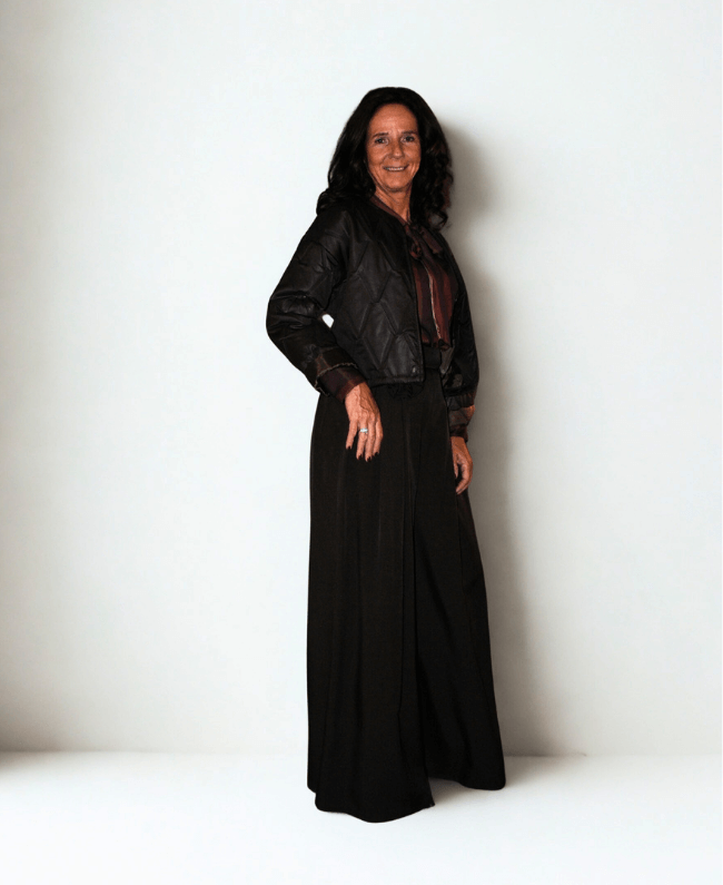 
                      
                        Pantalon Skirt - Wijde Broek met Rok-Look en Bloemenriem Dames
                      
                    