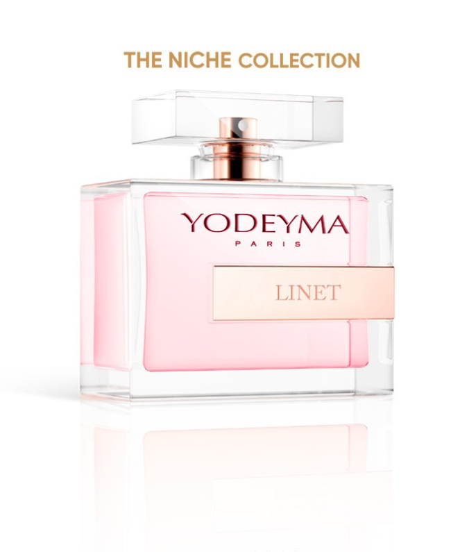 LINET parfum Yodeyma - lychee, rabarber, bergamot en pioenroos bij Donna Colori Rotterdam