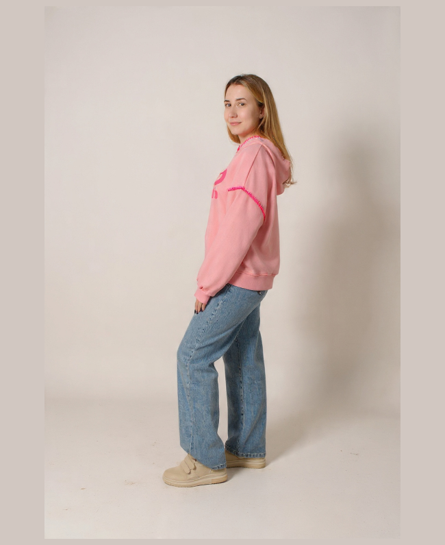 Elegante sweater Ciao Amore Mio print - Donna Colori Rotterdam