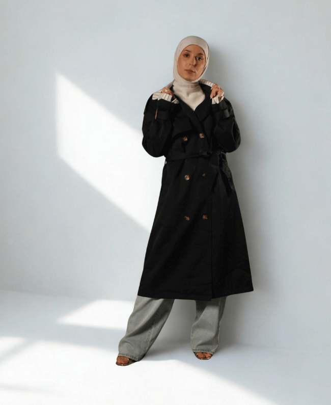 Trenchcoat Streep - Klassieke Gestreepte Trenchcoat Dames | Donna Colori