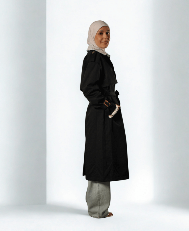 Trenchcoat Streep - Klassieke Gestreepte Trenchcoat Dames | Donna Colori