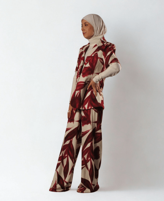 
                      
                        Elegante Suit Tree blazer en pantalon set dames
                      
                    