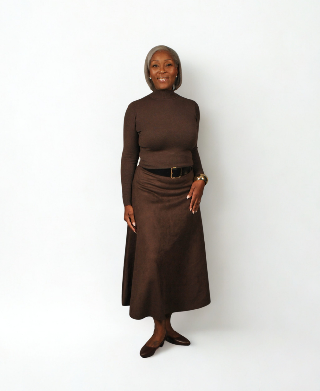 
                      
                        Fluwelen Lange Rok - Elegante Velours Rok Dames
                      
                    