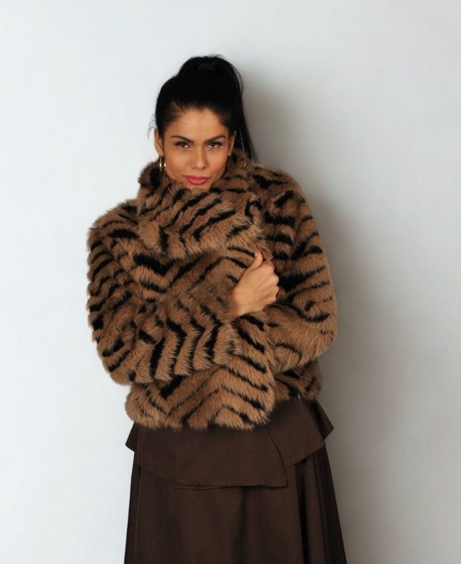 Coat Madonna luxe damesjas elegante winterjas - vooraanzicht
