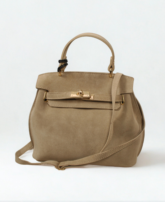 Elegante Italiaanse tas met bijpassende armband en riem