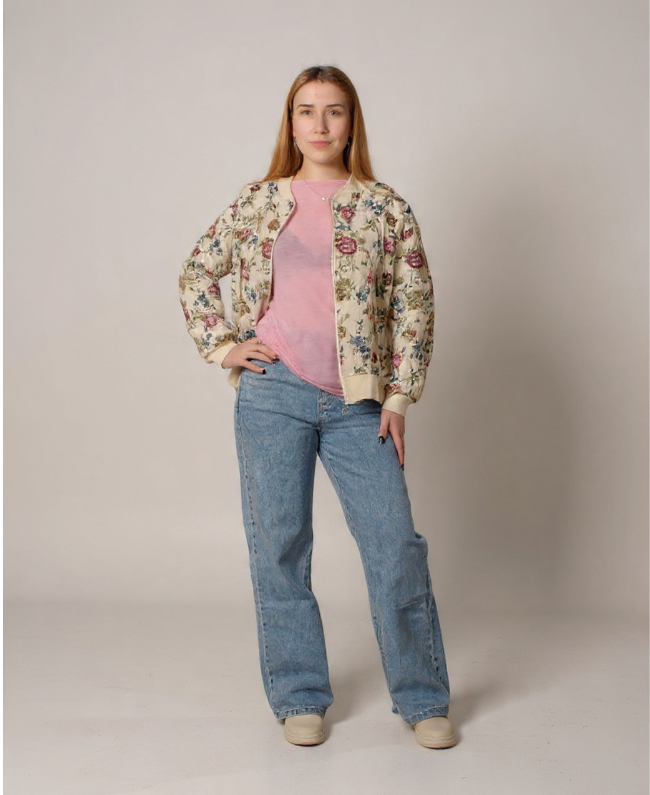 Wijde jeans roze glitterzakken detail - Jeans Sardinië Donna Colori Rotterdam