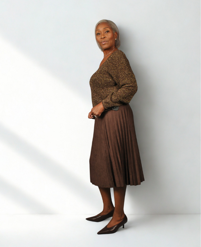 
                      
                        Rok Plissé Velours - Fluwelen Plissé Rok Dames
                      
                    