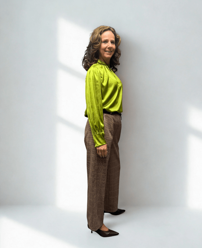 Trendy pantalon met klassieke ruiten dames