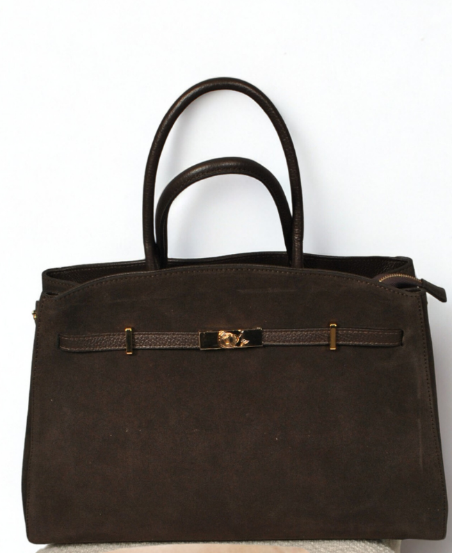 
                      
                        Donna Colori tas – elegant bekend model van duurzaam suede en leer
                      
                    