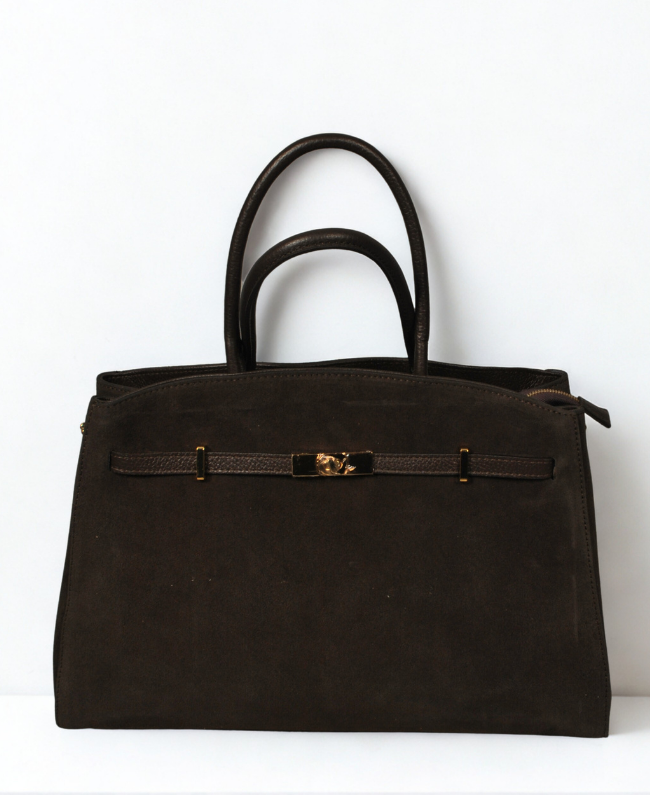 
                      
                        Modieuze damestas – suede en leder tas voor stijlvolle Italiaanse look
                      
                    