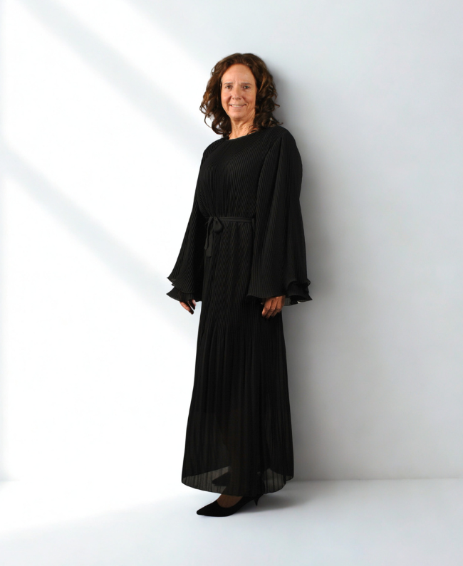 Dress Plisse - Lange Geplooide Jurk Dames