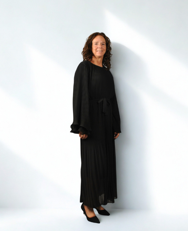 
                      
                        Dress Plisse - Lange Geplooide Jurk Dames
                      
                    