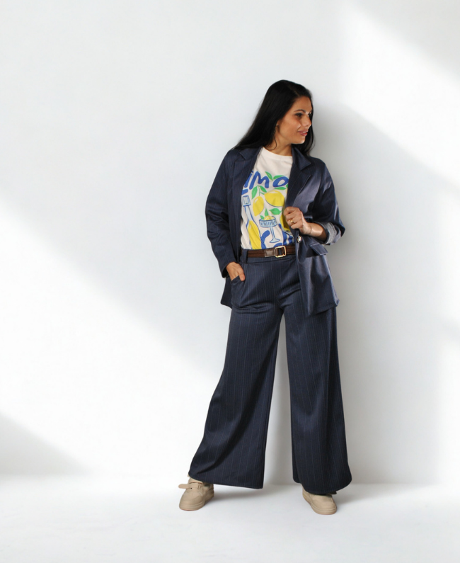 Shirt Italia t-shirt citroen print casual - Donna Colori Rotterdam