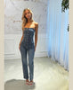 Jumpsuit jeans glitter