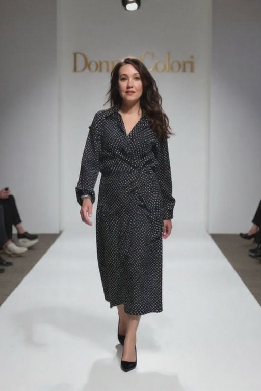 Polkadot Jurk Dames - Elegante Stippen Jurk | Donna Colori