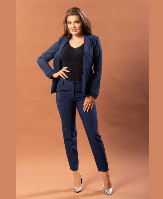 Blazer Donna Blau