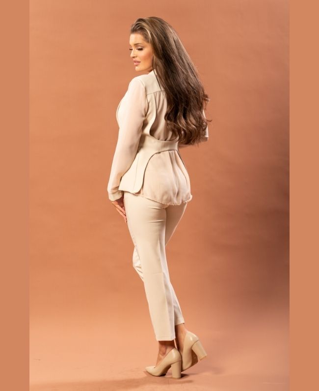 Trousers Donna beige