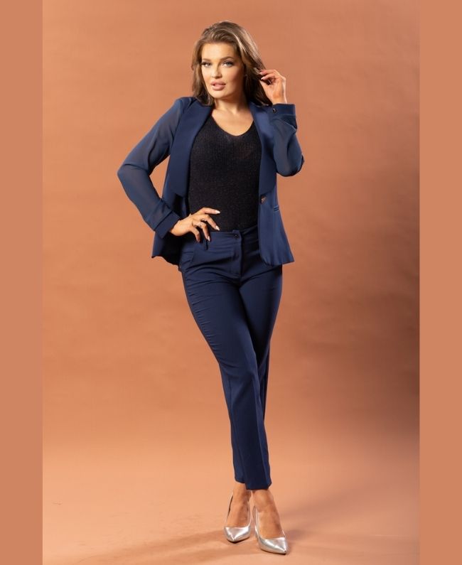 Blazer Donna Blauw